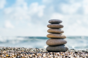Stones pyramid, stones balance. Harmony concept